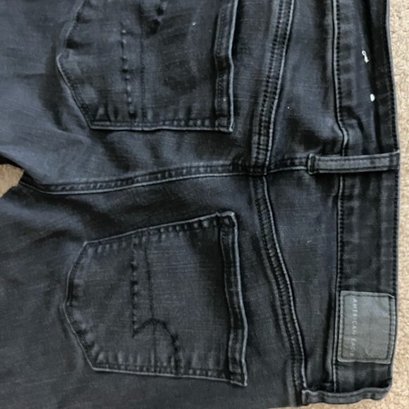 American Eagle Size 4 Long Next Level Stretch Hi-Rise Black Jeans - Picture 4 of 4